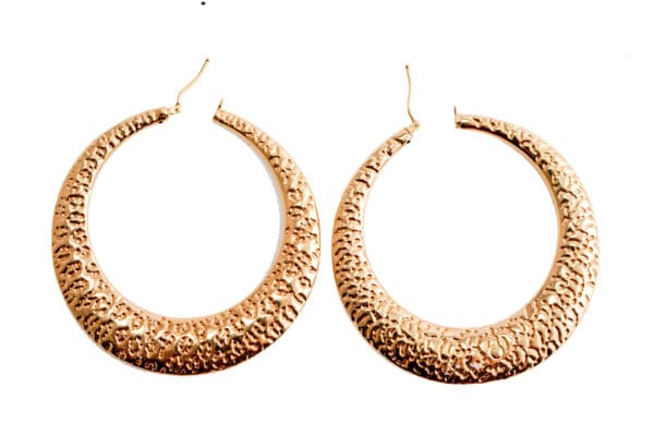 Large Hoop Earrings 18k Yellow-Gold - Image 2
