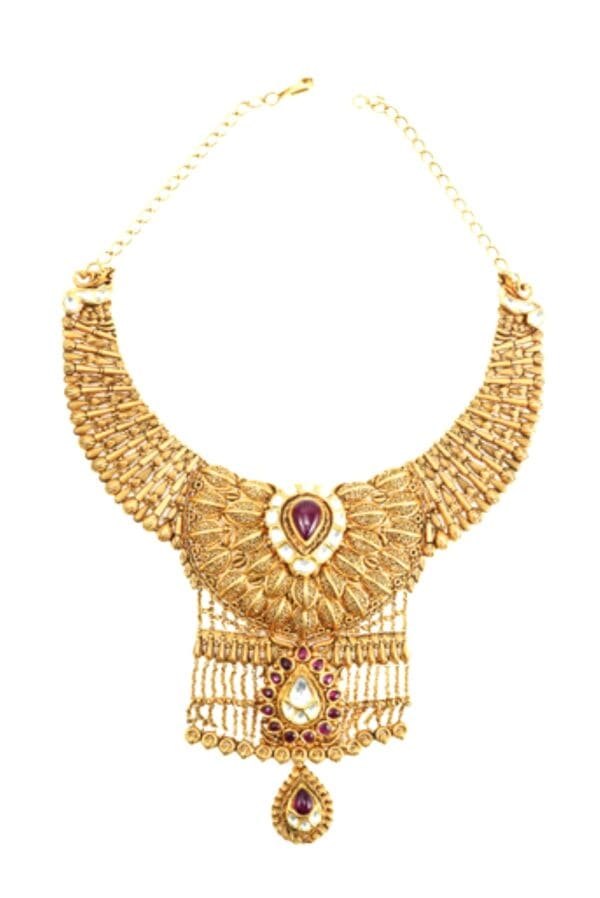 22k Ethnix  Design Gold Necklace 16-20" L - Image 3
