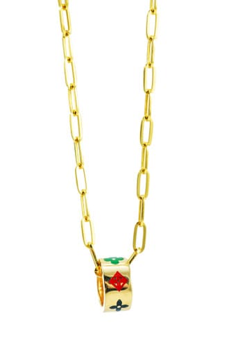 18k Solid Yellow-Gold Necklace 16 Inches