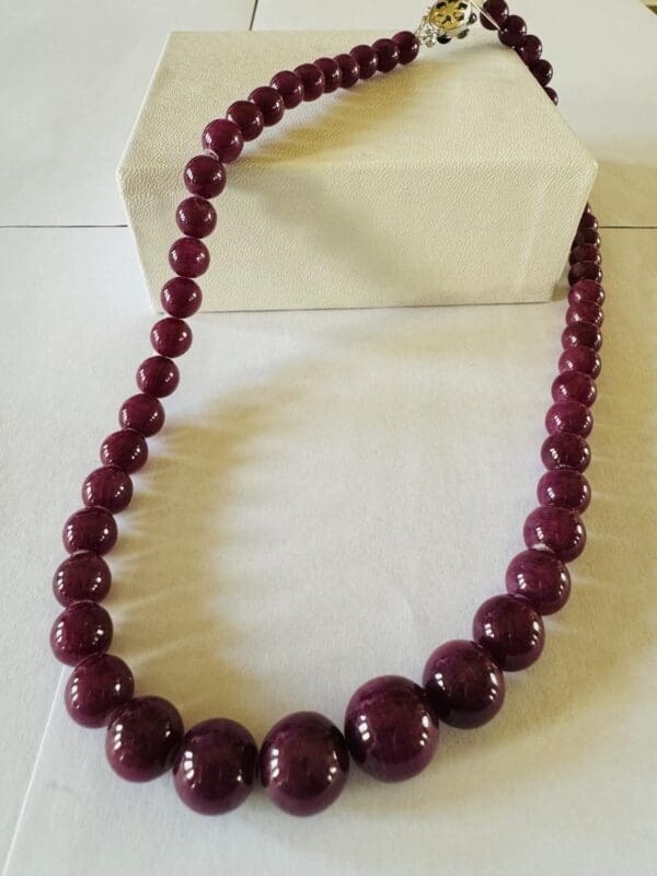 Natural Purple Sapphire Necklace 418ct - Image 2