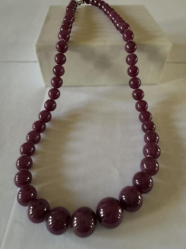 Natural Purple Sapphire Necklace 418ct - Image 3