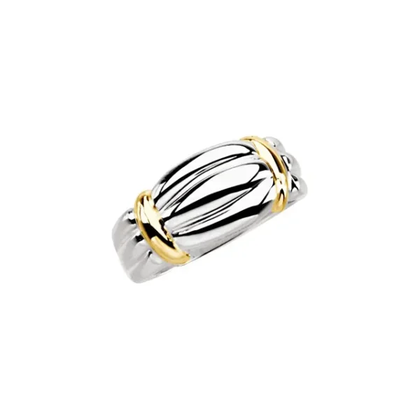 14K White/Yellow Freeform Ring - Image 5