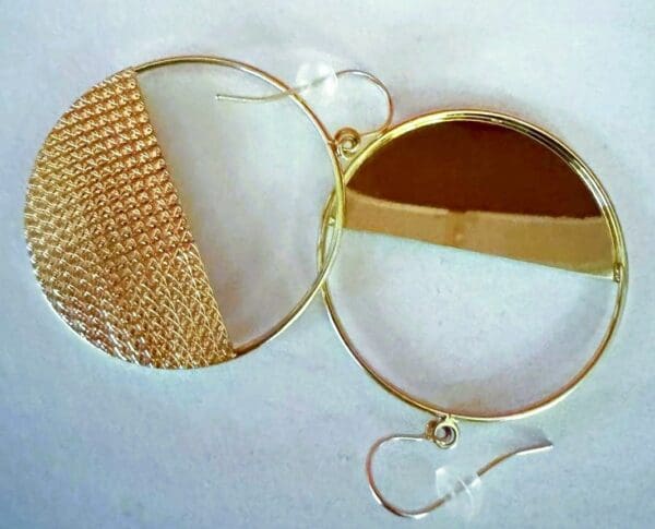18k Yellow-Gold Hoop Earrings - Image 4