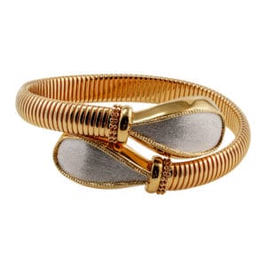 18k Yellow-Gold Designer-Inspired Serpenti Bangle