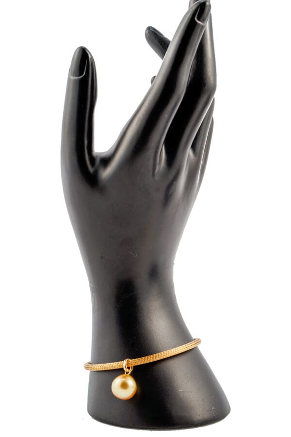 18k Yellow-Gold & Pearl Bracelet - Image 6