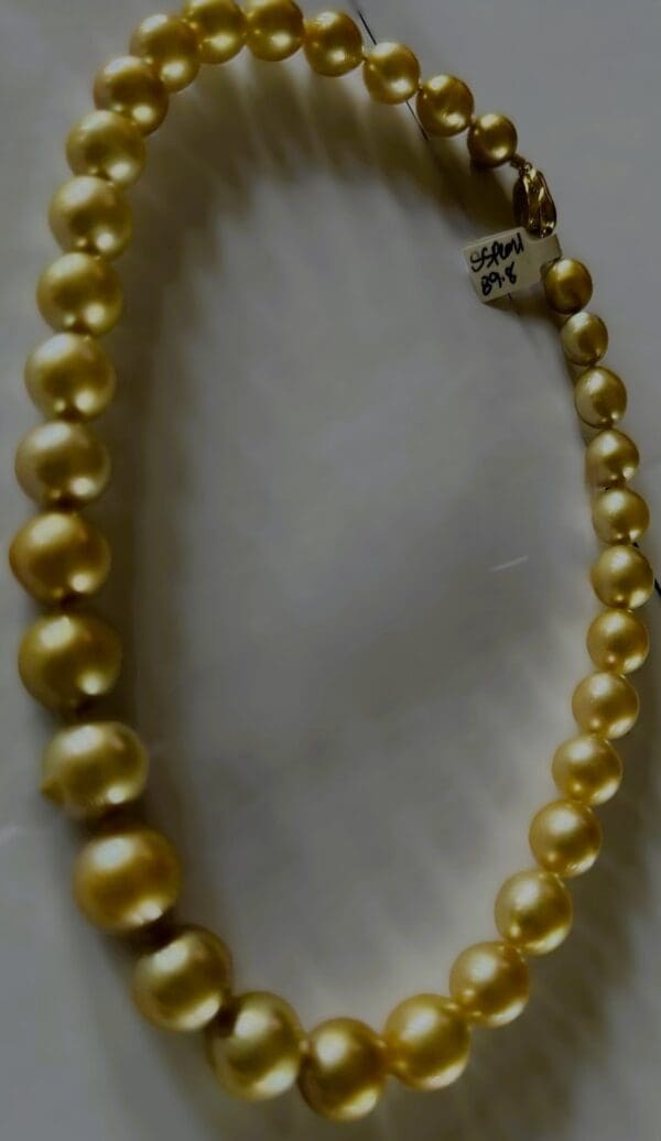 Golden South Sea Pearls 18 Inches L - Image 3