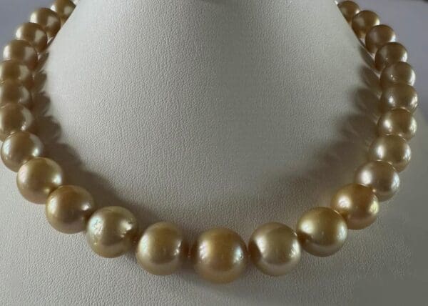 Golden South Sea Pearls 18 Inches L - Image 4