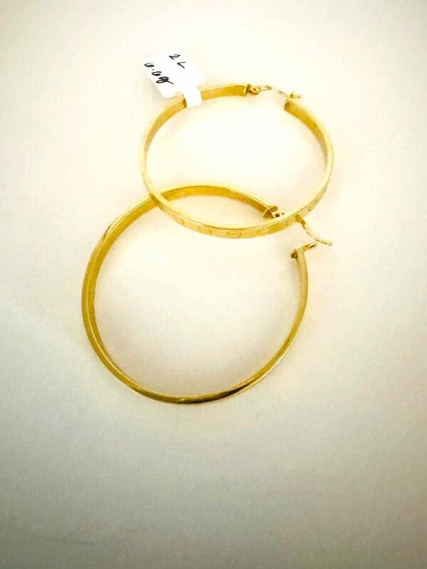 18k Yellow-Gold Love Earrings - Image 11