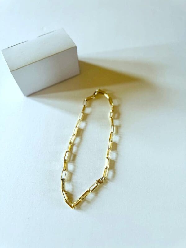 18k Yellow-Gold Link Chain Necklace - Image 8