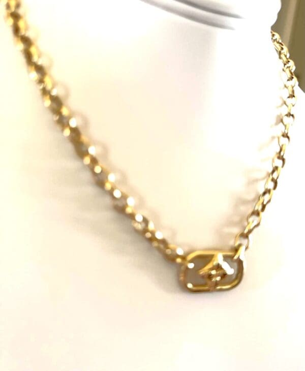 18k Yellow-Gold Designer-Inspired Necklace - Image 3