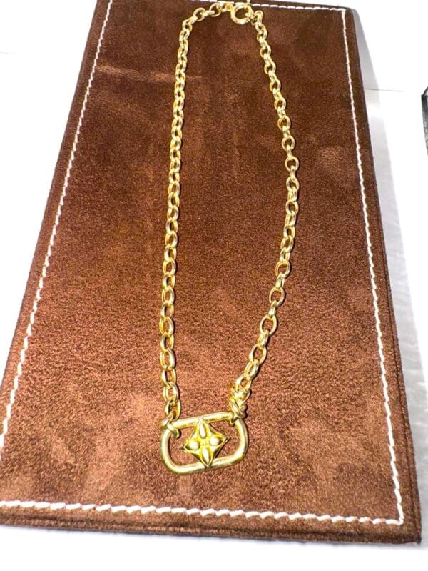 18k Yellow-Gold Designer-Inspired Necklace - Image 6