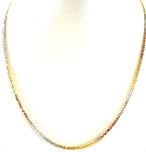 18k Tri-Color Gold Small Chain - Image 3