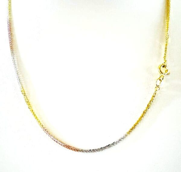 18k Tri-Color Gold Small Chain - Image 10