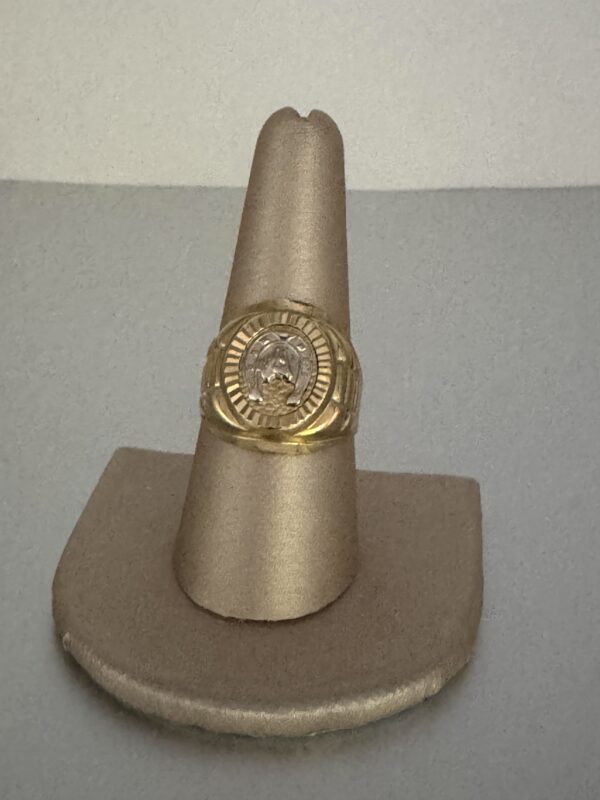 18k Yellow-Gold Horse Ring - Image 2
