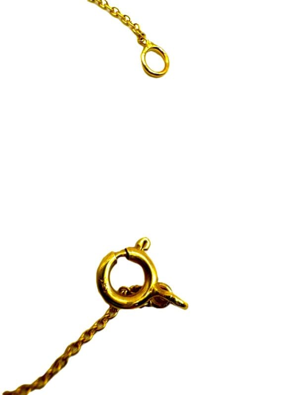 14k Yellow-Gold Heart Bracelet/Anklet S7 - Image 9