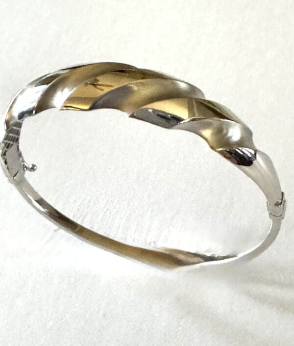 18K White-Gold 15.24 mm Bangle - Image 5