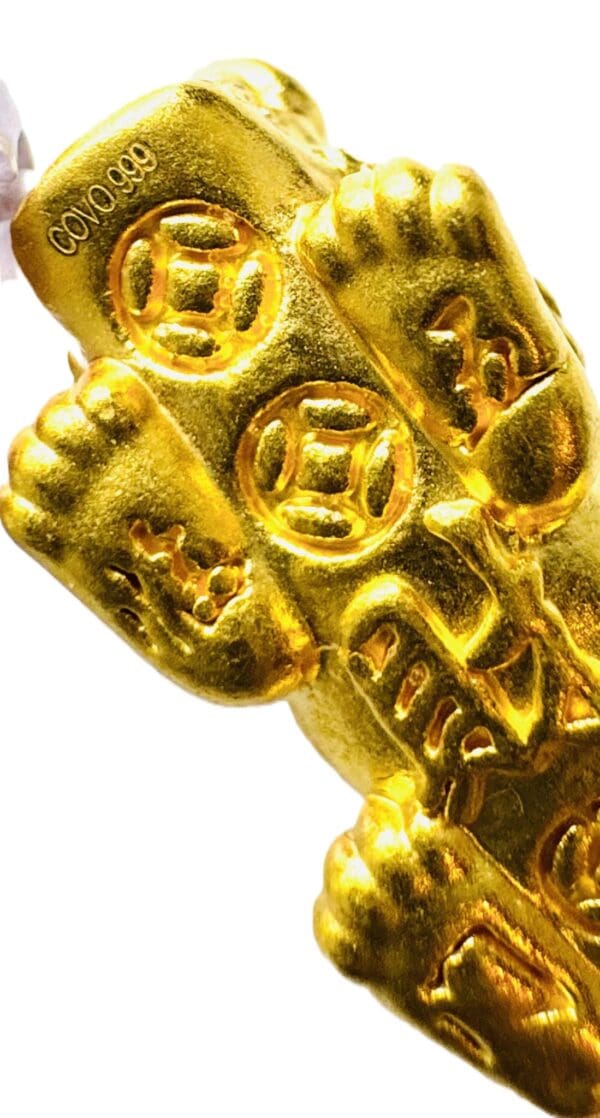 24k Yellow-Gold & Beads Bracelet - Image 2