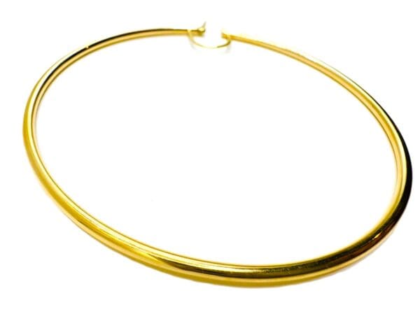 18k Yellow-Gold 79mm Huge Circle Earrings - Image 11