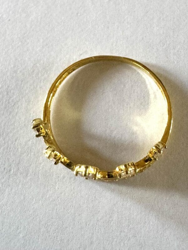 18k Yellow-Gold Royal Crown Ring - Image 4