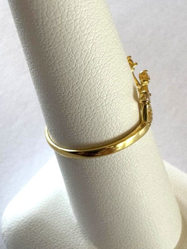 18k Yellow-Gold Royal Crown Ring - Image 6