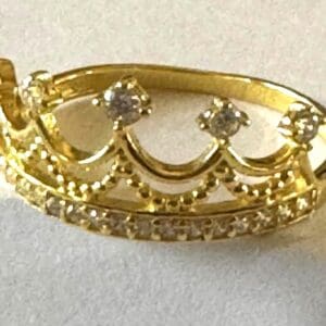18k Yellow-Gold Royal Crown Ring