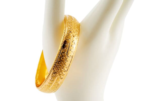 21k Yellow-Gold Bangle - Image 4