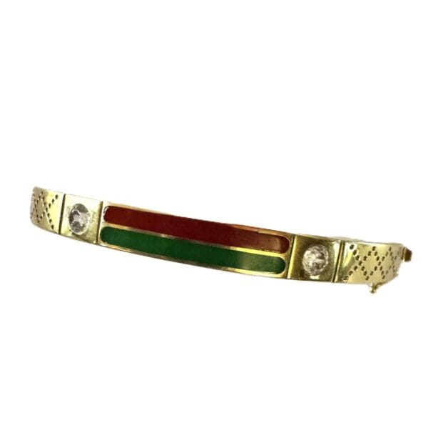 18k Yellow-Gold 5.08mm Bangle Bracelet - Image 2