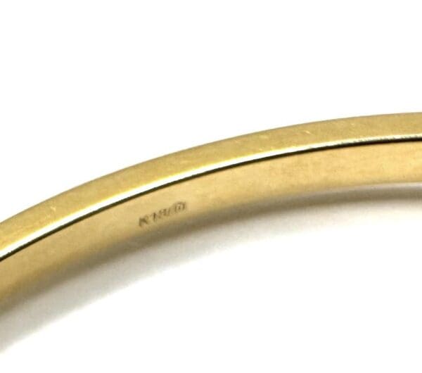 18k Yellow-Gold 5.08mm Bangle Bracelet - Image 11