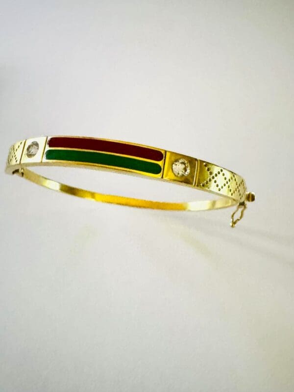 18k Yellow-Gold 5.08mm Bangle Bracelet - Image 3