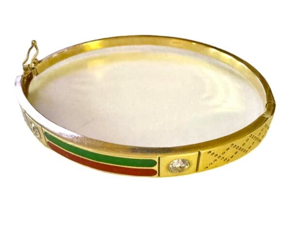 18k Yellow-Gold 5.08mm Bangle Bracelet - Image 4