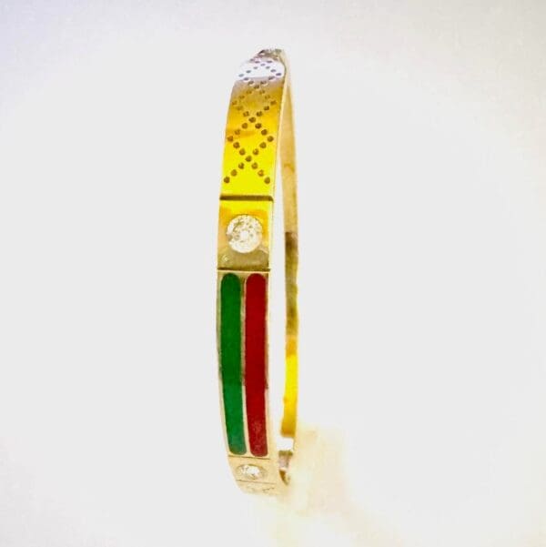 18k Yellow-Gold 5.08mm Bangle Bracelet - Image 8