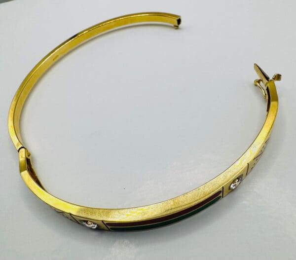 18k Yellow-Gold 5.08mm Bangle Bracelet - Image 9