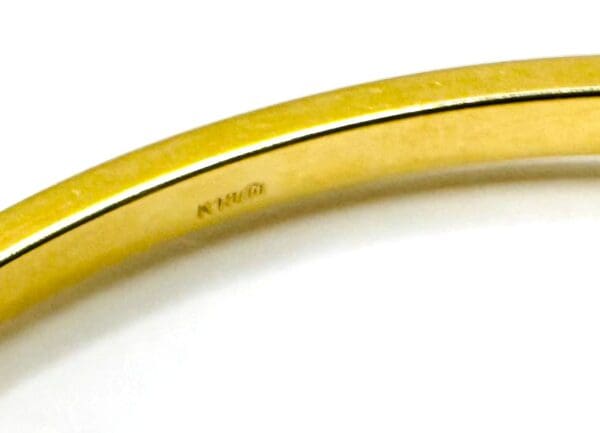 18k Yellow-Gold 5.08mm Bangle Bracelet - Image 10