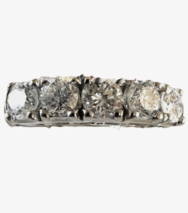 Pt900 Natural Diamond Pointer Ring - Image 10