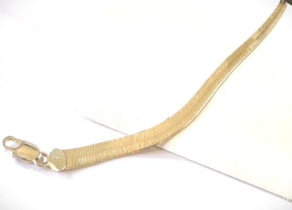 925 Sterling Silver Herringbone 10mm Necklace - Image 8