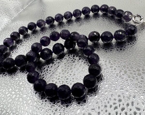 Natural Amethyst Necklace Bracelet Set - Image 7
