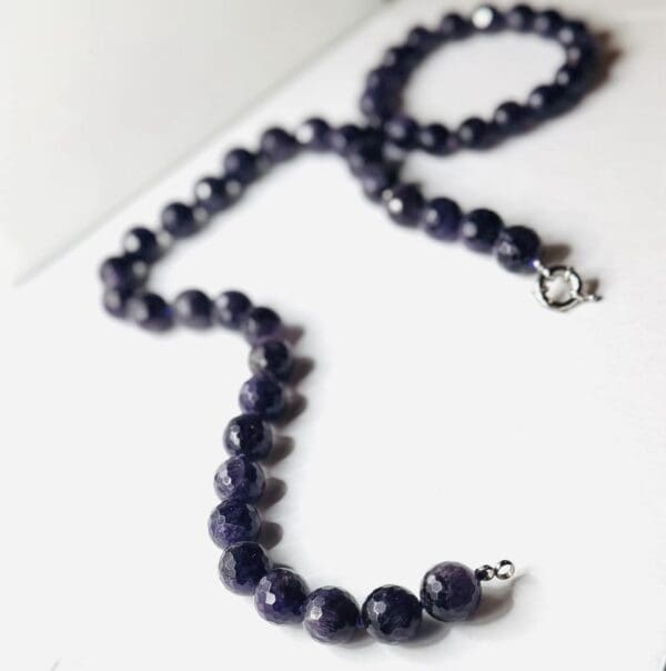 Natural Amethyst Necklace Bracelet Set - Image 11