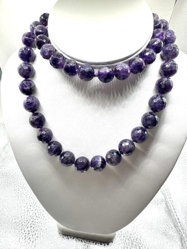 Natural Amethyst Necklace Bracelet Set - Image 5