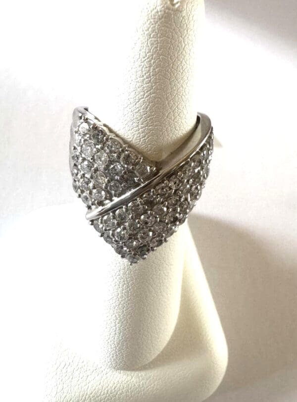 Pt900 2ct Diamond Ring - Image 2