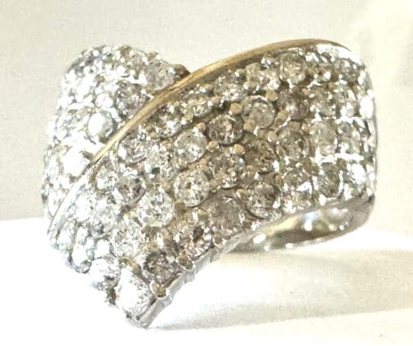 Pt900 2ct Diamond Ring - Image 9