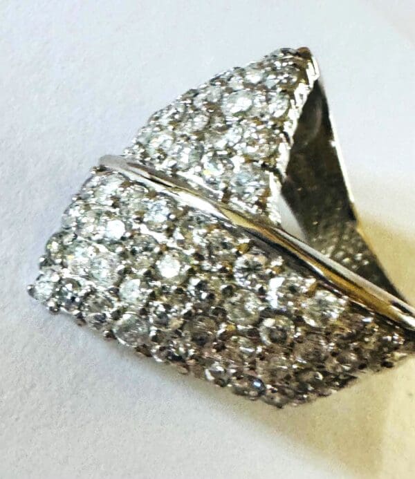 Pt900 2ct Diamond Ring - Image 7