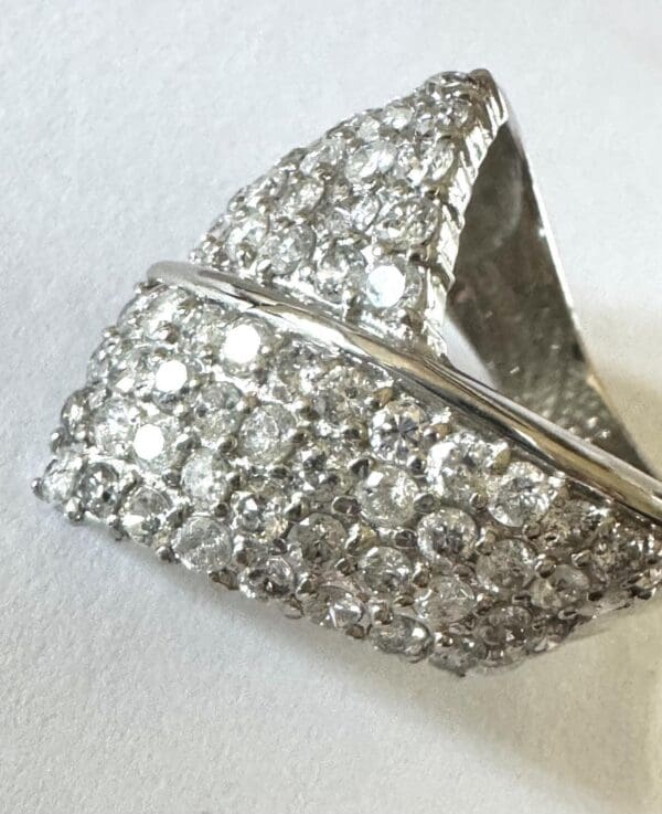 Pt900 2ct Diamond Ring - Image 8