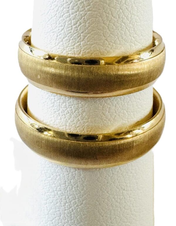 18k Yellow-Gold Band Set - Image 4