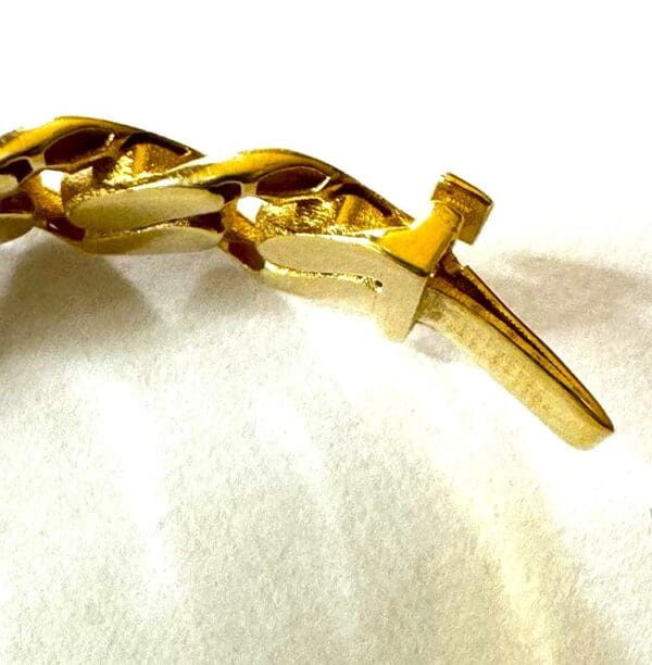 18k Designer-Inspired Greek Key Bangle S7 - Image 2