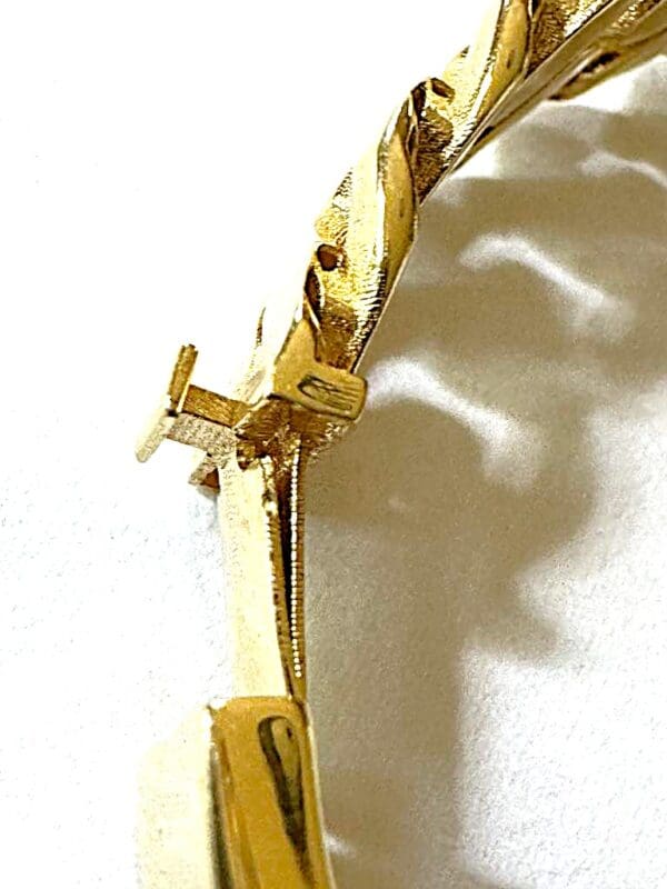 18k Designer-Inspired Greek Key Bangle S7 - Image 7
