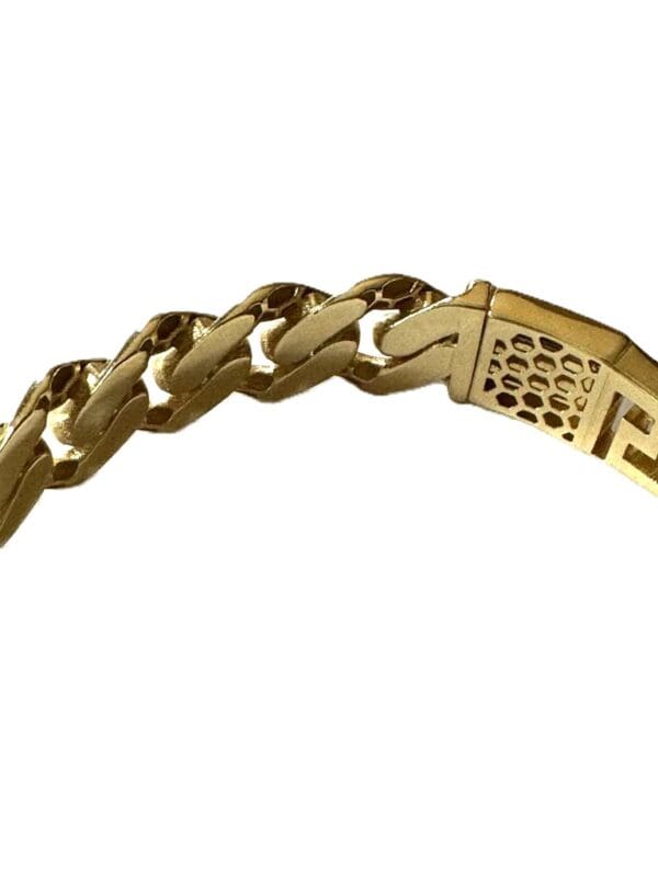 18k Designer-Inspired Greek Key Bangle S7 - Image 6