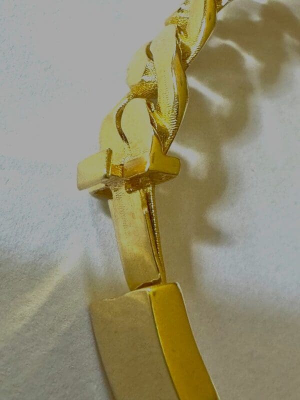 18k Designer-Inspired Greek Key Bangle S7 - Image 8