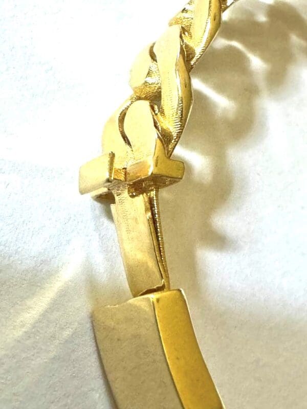 18k Designer-Inspired Greek Key Bangle S7 - Image 6