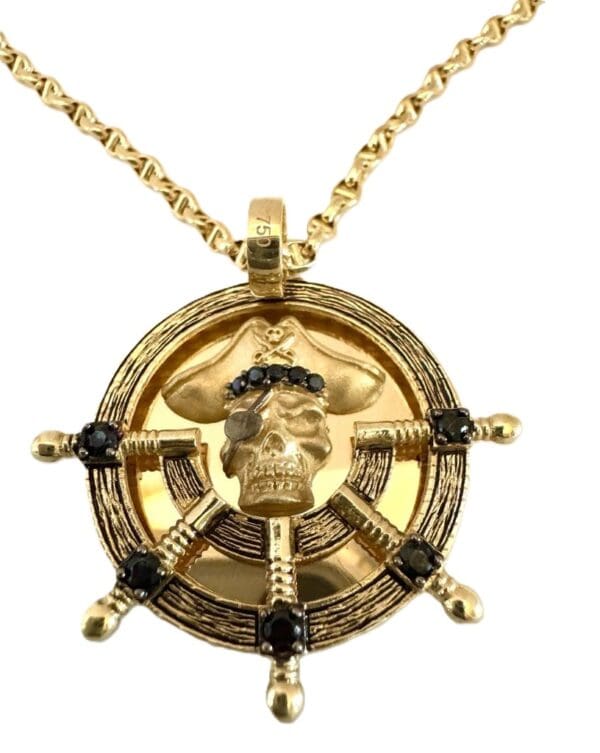 18k Yellow-Gold Anchor Design Necklace - Image 9