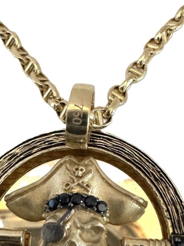 18k Yellow-Gold Anchor Design Necklace - Image 3